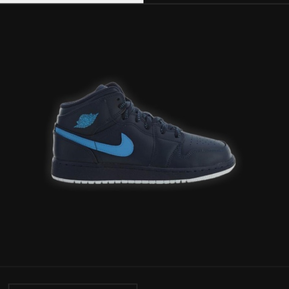 Nike Air Jordan 1 Obsidian Navy Carolina Blue Gorgeous Condition Sneakers Shoes